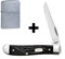 Нож перочинный Zippo Rough Black Synthetic Mini Trapper 89 мм 50573 - фото 284286