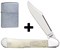 Нож перочинный Zippo Smooth Natural Bone Mini Copperlock 92 мм 50533 - фото 284318