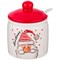 Сахарница "Веселого нового года" 250 мл 8,6*8,6*11 см - фото 295148