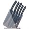 Набор ножей agness на пластиковой подставке, 6 предметов - фото 302567