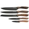 Набор ножей agness  на пластиковой подставке, 6 предметов - фото 302590