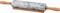 Скалка agness мраморная с деревянными ручками L=46 см D=6 см - фото 302817