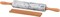 Скалка agness мраморная с деревянными ручками L=46 см D=6 см - фото 302819