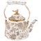 Чайник эмалированный agness со складывающейся ручкой, серия royal garden 2,5л подходит для индукцион - фото 303963