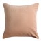 Подушка декоративная из хлопкового бархата цвета пыльной розы из коллекции essential, 45х45 см - фото 312226