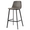 Стул барный hugh, экокожа, серо-коричневый - фото 326470