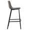 Стул барный hugh, экокожа, серо-коричневый - фото 326478