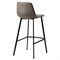 Стул барный hugh, экокожа, серо-коричневый - фото 326479