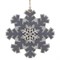 Украшение новогоднее "Снежинка", L15 W0,5 H15 см, 3в. - фото 335470