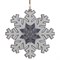 Украшение новогоднее "Снежинка", L15 W0,5 H15 см, 3в. - фото 335471