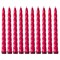 Набор свечей из 10  шт лакированный красный H=23 см - фото 347674