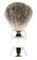 Помазок для бритья IL Ceppo, никелированная латунь, барсучий ворс, рукоять - серебристый цвет - фото 353899