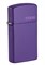 Зажигалка ZIPPO Slim® с покрытием Purple Matte, латунь/сталь, фиолетовая, матовая, 29x10x60 мм - фото 354332
