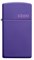 Зажигалка ZIPPO Slim® с покрытием Purple Matte, латунь/сталь, фиолетовая, матовая, 29x10x60 мм - фото 354333