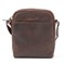 Сумка через плечо KLONDIKE DIGGER «Jake», натуральная кожа в темно-коричневом цвете, 26 x 22 x 7 см - фото 356379