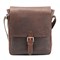 Сумка через плечо KLONDIKE DIGGER «Erin», натуральная кожа в темно-коричневом цвете, 25 x 28 x 6 см - фото 356389