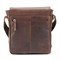 Сумка через плечо KLONDIKE DIGGER «Erin», натуральная кожа в темно-коричневом цвете, 25 x 28 x 6 см - фото 356393