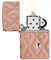 Зажигалка ZIPPO Armor® Geometric с покрытием Rose Gold, латунь/сталь, розовое золото, 38x13x57 мм - фото 357044