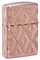 Зажигалка ZIPPO Armor® Geometric с покрытием Rose Gold, латунь/сталь, розовое золото, 38x13x57 мм - фото 357047