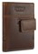 Портмоне Mano "Don Leon", натуральная кожа в коричневом цвете, 8,5 х 10,2 см - фото 357560
