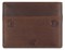 Портмоне Mano "Don Leon", натуральная кожа в коричневом цвете, 11 х 8,6 см - фото 357572