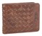 Бумажник Mano "Don Luca", натуральная кожа в коньячном цвете, 11 х 8,5 см - фото 357614