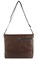 Сумка через плечо Mano "Don Valentino", натуральная кожа в коричневом цвете, 36,5 х 30 х 8 см - фото 357775