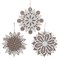 Украшение новогоднее "Снежинка", L10 W0,5 H10,5 см, 3в. - фото 371866
