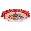 Блюдо lefard "Дед мороз и снегурочка" 38 см красное - фото 394477