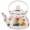 Чайник agness эмалированный с фильтром из нжс серия "Фрукты" 1,3 л - фото 396575