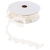 Лента капроновая  с каймой сердечки, шампань, шир 1,5 см боб 18,2м - фото 402178
