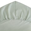 Простыня на резинке из сатина мятного цвета из коллекции Wild, 180х200х30 см - фото 402228