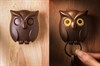 Держатель для ключей Night Owl, коричневый - фото 402310