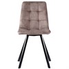 Стул Chilli, винтажный велюр, серо-коричневый - фото 403665