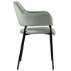 Стул Wendy, велюр, серо-зеленый - фото 403749