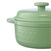 Кастрюля жаропрочная Country Mill, 1,9 л, светло-зеленая - фото 403984