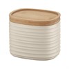 Банка для хранения с бамбуковой крышкой Tierra, 500 мл, бежевая - фото 404096