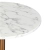 Стол обеденный Trond, D60 см, мрамор/золотой - фото 404557