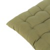 Подушка на стул из хлопка оливкового цвета из коллекции Essential, 40х40 см - фото 404813