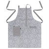 Фартук из хлопка серого цвета с принтом Спелая Смородина из коллекции Scandinavian touch, 70х85 см - фото 405002