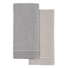 Набор из двух вафельных полотенец с контрастным кантом из коллекции Essential, 50х70 см - фото 405096