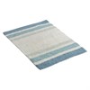 Коврик для ванной из хлопка с синей полоской коллекции Essential, 50х80 см - фото 405244