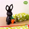 Ножницы+магнит со скрепками Bunny, черный - фото 405694