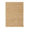 Ковер из джута бежевого цвета в полоску из коллекции Ethnic, 120х180 см - фото 406207