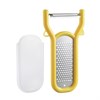 Овощечистка с теркой для цедры 2 в 1 Vegard, 14 см, желтая - фото 406395