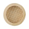 Поднос из дерева и ротанга круглый Woodnes, D15 см, светлое дерево - фото 407241