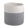Кашпо Nygard, D25х24 см, кремовое/светло-серое - фото 407522