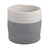Кашпо Nygard, D20х19 см, кремовое/светло-серое - фото 407527
