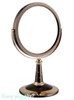 Настольное круглое зеркало "Bronze&Gold", двухстороннее, 18 см - фото 42871