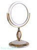 Зеркало настольное "WPearl&Gold", двухстороннее, 12,5 см - фото 47584